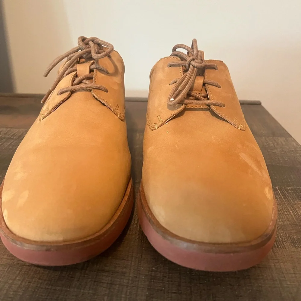 Clarks Active Air Men’s Tan Suede Lace-Up Casual Derby‎ Shoes Size 10